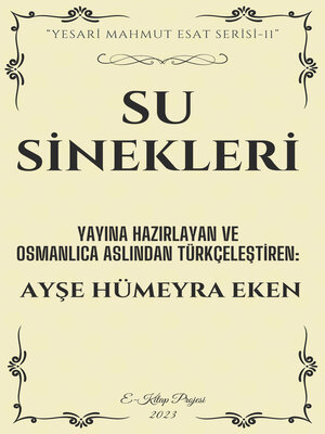 cover image of Su Sinekleri